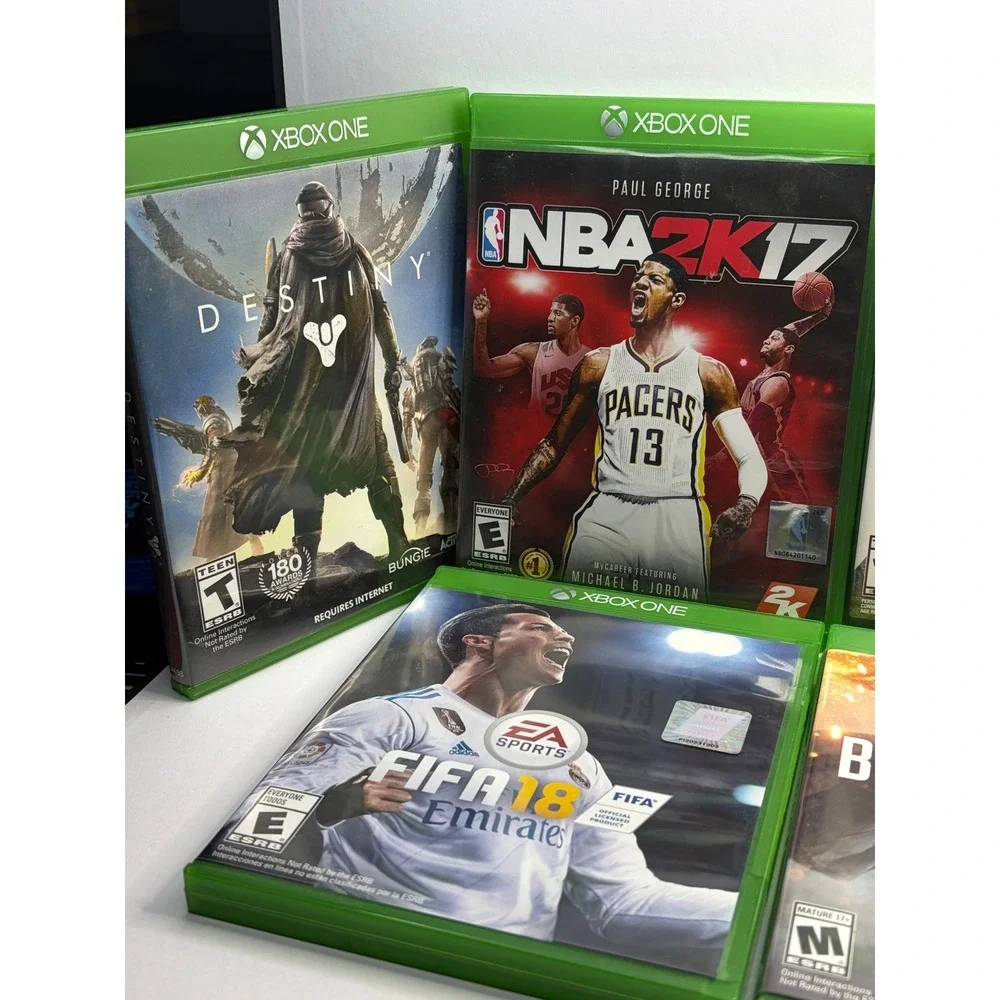 Xbox One Game Lot Battlefield 1 Anthem Destiny FIFA 18 NBA 2K17 NBA Live 18  NM